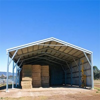 Panel de sándwich de aislamiento de estructura de acero industrial edificio de granja personalizado