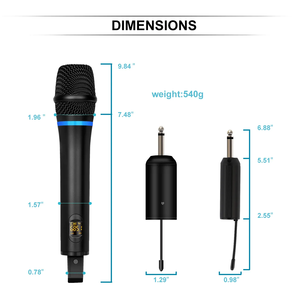 Biner Hochwertiges W7 UHF-Funk mikrofon Tragbares Lautsprecher mikrofon Wiederauf lad bares Mikrofon für Karaoke-Teache - Product Image 6