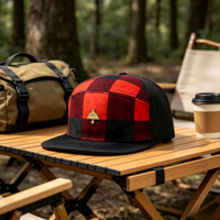 Casquette de baseball en laine à carreaux écossais avec logo personnalisé, visière plate, 6 panneaux, pour homme, style streetwear automne, hip-hop, mode urbaine, hiver, old school