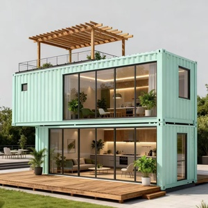 Casa Prefabricada de Contenedores con Invernadero Adosado, Panel de Pared de WPC para una Vida Moderna - Product Image 4