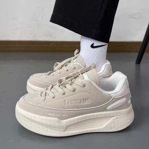 Popular Mens <b>Shoes</b> Sports and Leisure Thick Soled <b>Shoes</b> With <b>Increased</b> <b>Height</b> Lace up Waterproof Skateboarding Style <b>Shoes</b> - Product Image 2
