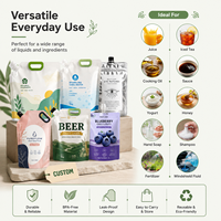 Fabricant OEM – Sachet Doypack robuste avec bec verseur, emballage plastique personnalisé pour jus, boissons, crèmes capillaires et lotions