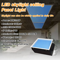 Smart Home Blue Sky Éclairage Zigbee Tuya Télécommande Puits de Lumière Artificiel Encastré Panneau Lumineux Led pour Cuisine Salle de Bain Hôtel