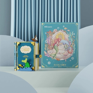Wekki Book Fairy Tale Town Princess Series Building <strong>Block</strong> Set Alice <strong>Mermaid</strong> Magic Princess Display Story Book DIY Bricks Toys - Product Image 5
