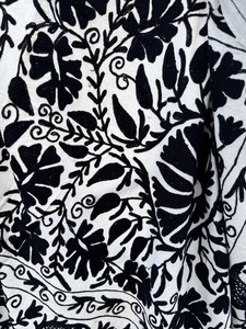 Canvas Cotton Suzani <b>Quilt</b> Intricate Floral Patterns Bedroom Styling Boho <b>Bedspread</b> - Product Image 4