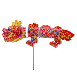 Grandes décorations de festival du Nouvel An chinois en plastique, alimentées par batterie, pour l'extérieur, dans le style du Danseur du Dragon - Product Image 5