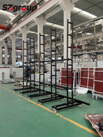 Soporte de Fondo Portátil para Pantalla LED, Estructura de Aluminio con Conexión Tipo Spigot para Escenario, Soporte de Pared Plegable