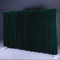 Tissu de fond en velours d'épaisseur moyenne, rideau transparent pour mariage, draperies de photographie, tissu occultant simple face