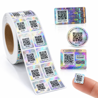 Etiquetas de Verificación de Autenticidad con Código QR Holográfico, Pegatinas Anti-Falsificación con Holograma Personalizado para Embalaje de Artículos de Lujo