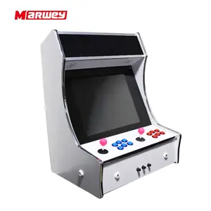 Caixa de jogos de arcade portátil personalizada, tela de 10 polegadas, máquina de jogo de bartop aceitada por atacado, máquina de arcade retrô