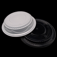 Conteneur alimentaire jetable en plastique PP pour la préparation des repas, avec couvercle transparent, logo personnalisé, pour vente en gros, à emporter, restaurant, bureau, pique-nique