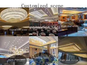 <span class=keywords><strong>Lustre</strong></span> en cristal de style européen pour plafonds hauts, villa, salon, <span class=keywords><strong>avec</strong></span> hauteur réglable pour escaliers en spirale à double hélice - Product Image 6