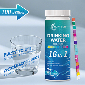 Bandelettes de <span class=keywords><strong>test</strong></span> d'eau potable HORYZON 16-en-1, kit professionnel de <span class=keywords><strong>test</strong></span> de la qualité de l'eau du puits et de l'eau du robinet, 100 bandelettes/flacon - Product Image 5