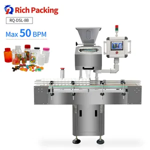 8 Lane Electronic Small Size Tablet Capsule Counting Machine Price For Sale