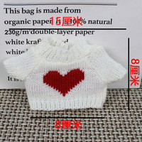 Nouvelle Collection : Vêtements de poupée en peluche de 20 cm, pull de remplacement unisexe tendance pour poupée ours en peluche, accessoires vestimentaires pour poupées.
