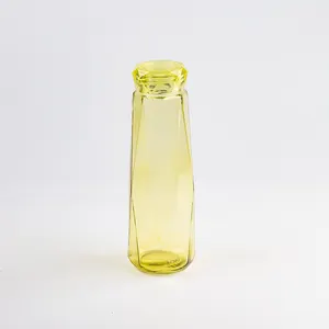 Kunden spezifisches Logo Spezifikationen direktes Trinken Einzel deck Glas wasser flasche