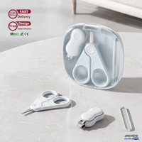 Ensemble de coupe-ongles pour bébé, 3 pièces, kit de soin des ongles pour nouveau-né avec ciseaux de sécurité, lime à ongles, coupe-ongles pour nourrissons