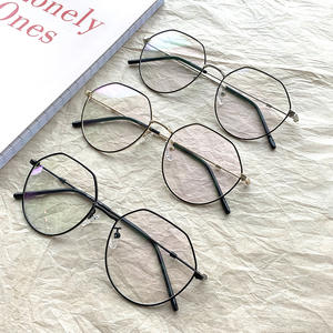 Qianai – montures de lunettes en métal irrégulières pour femmes, avec verres Ac, anti Uv, monture complète pour prescriptions X2 1949 - Product Image 2