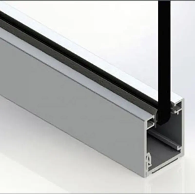 Système de Partition en matériau profilé en Aluminium 2020/cadre en Aluminium de construction cloison en verre mural/carré de bureau en alliage série 6000