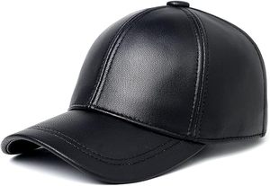 Casquette de baseball en cuir personnalisée, conçue pour la durabilité, le confort et l'image de marque de luxe, 100% cuir de vache véritable - Product Image 5