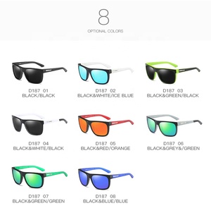 DUBERY 2025 Nouvel arrivage de lunettes de créateur Meilleures ventes de lunettes de soleil noires Lunettes de soleil PC classiques carrées surdimensionnées bleu rouge jaune - Product Image 3
