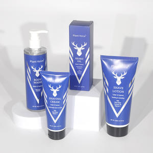 Kit de toilettage pour homme, parfum cèdre et cyprès, gel douche, crème à raser, huile à barbe, lotion à raser, beurre de karité, vitamine C, étiquette privée OEM - Product Image 5