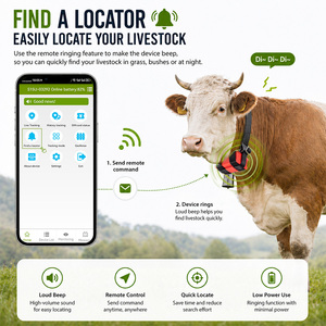 GUPTOMES S15 Rastreador de Ganado de Bajo Consumo, Batería de 30k MAh, 4G LTE, IP68, Collar GPS GNSS para Grandes Rebanadas de Ganado, Uso <span class=keywords><strong>en</strong></span> Ranchos, <span class=keywords><strong>Mapa</strong></span> <span class=keywords><strong>en</strong></span> Aplicación - Product Image 1