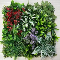Panneau mural végétal artificiel vert de haute qualité pour la décoration de la maison de mariage