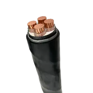 WUCAI lszh cable manufacturers 4 core low voltage xlpe 120mm2 4*95 solid copper power cable armoured cable