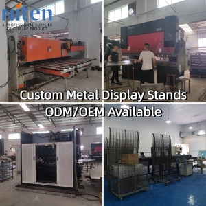 Retail Floor‑Standing Cosmetic Display Rack Wheeled Multi‑tier Metal Display <b>Stand</b> - Product Image 6