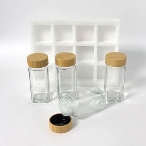 Set di Barattoli in Vetro con Coperchio in Bambù per Spezie, Sale e Pepe, Facili da Aprire, Sicuri e con Chiusura Ermetica, Ideali per Zucchero - Product Image 5