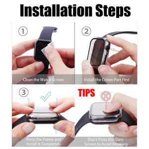 2.5D không thấm nước trường hợp đồng hồ cho <span class=keywords><strong>Apple</strong></span> xem loạt 11 42 46mm trường hợp đồng hồ cho iWatch 11 bảo vệ màn hình cho <span class=keywords><strong>Apple</strong></span> xem 11 - Product Image 5