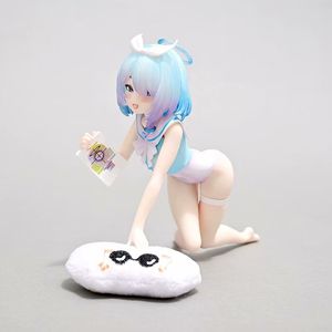 12CM Manga Figurine Statues <span class=keywords><strong>Bleu</strong></span> Archive Alona <span class=keywords><strong>ARONA</strong></span> Agenouillé Sexy Filles Dessin Animé Figura PVC Anime Figure Cadeau Jouets - Product Image 1
