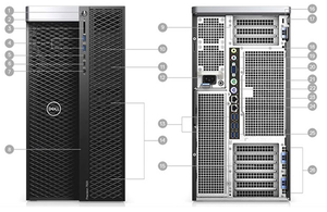 Marchio originale Dells <span class=keywords><strong>T7920</strong></span> Workstation grafica di apprendimento profondo con Xeon argento 4210 32GB RAM 512GB SSD T400-4G personalizzato - Product Image 5