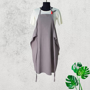 <span class=keywords><strong>Tablier</strong></span> de jardinage pour le nettoyage d'<span class=keywords><strong>Amazon</strong></span> AliExpress simple et généreux japonais coréen en coton et lin - Product Image 6