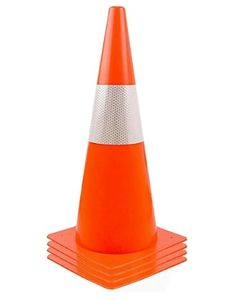 Collar reflectante súper resistente a la intemperie Stick en conos de tráfico para estacionamiento, entrenamiento de conducción - Product Image 5