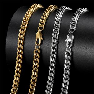 Collar de Cadena Cubana de Acero Inoxidable con Baño de Oro PVD de 18k, Pulido, Estilo HipHop, para Hombre - Product Image 2