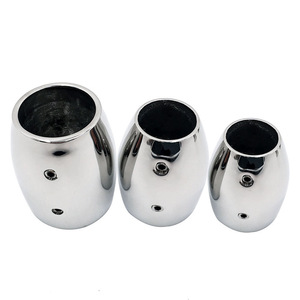 Stainless Steel 90 Degree Stanchion Base Marine Hardware For Boat <b>Yacht</b> Rail Replacement Repair - Product Image 2