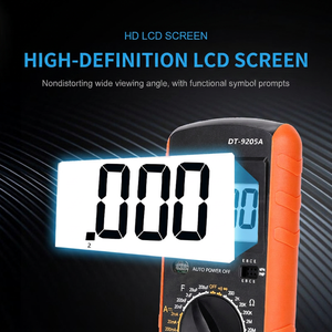 Multímetro digital de 3 dígitos, 1000V, 60A, apagado automático, cuerpo de plástico para pruebas eléctricas - Product Image 4