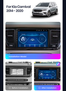 Reproductor de DVD para coche Android 15 DE 9 pulgadas, Radio Multimedia, vídeo, estéreo, navegación Gps para <span class=keywords><strong>KIA</strong></span> <span class=keywords><strong>CARNIVAL</strong></span> 2014-2019, Audio inalámbrico Carplay - Product Image 2