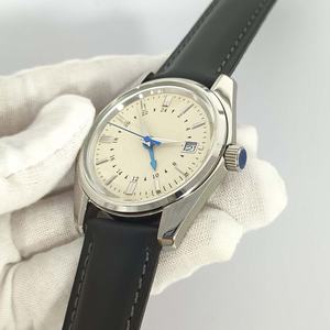 Reloj de Pulsera de Acero Inoxidable de Alta Calidad para Hombre, Reloj Mecánico de Negocios con Doble Zona Horaria, Ventana de Calendario, Reloj de Moda con Puntero Azul - Product Image 4