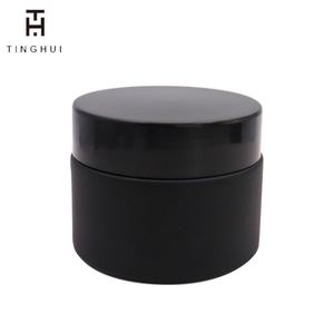 Pot en verre noir mat à large ouverture de 5 ml, 10 ml, 15 ml, 30 ml, 50 ml, 100 ml, pot à crème en verre noir de 1 oz avec couvercle - Product Image 6