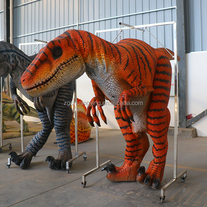 DZ Costume da dinosauro Animatronic realistico a piedi personalizzabile per eventi di festa presso il parco dei dinosauri giurassici - Product Image 5