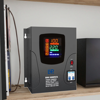KEBO BWB 3000VA Régulateur de tension automatique monophasé Affichage LED mural noir Stabilisateur de courant alternatif complet fabriqué