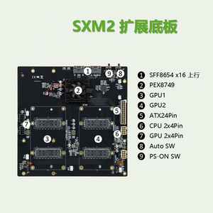 Adaptador de GPU Dual NVLink Teslas V100 SXM2 de 16 GB/32 GB, Compatible con 300 GB/s, No Requiere Bifurcación PCIe - Product Image 4