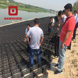 Dawnview tùy chỉnh chiều cao tổ ong <span class=keywords><strong>HDPE</strong></span> <span class=keywords><strong>geocell</strong></span> cho đường sỏi ổn định lưới giữ lại tường kè - Product Image 4