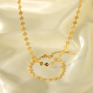 Stainless Steel Plated 18K Gold Shell <strong>Guarantee</strong> <strong>Chain</strong> Lock Bone <strong>Chain</strong> Fashionable and Minimalist Bracelet Women's Jewelry - Product Image 1