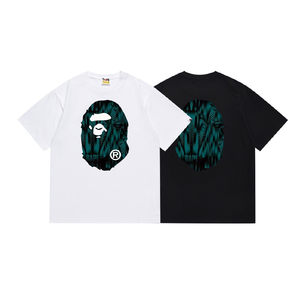 <span class=keywords><strong>Camiseta</strong></span> de punto 100% algodón de 280 g para <span class=keywords><strong>hombre</strong></span>, corte regular, cuello redondo, <span class=keywords><strong>manga</strong></span> corta, con estampado de logotipo de dibujos animados de gorila 1.2Formal. - Product Image 5