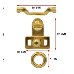 Bán Buôn Rắn Thiết Kế Cổ Ổ Khóa Nhỏ Brass Khóa Bắt Chốt Đối Với Trang Sức Ngực Hộp