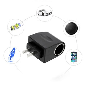 อะแดปเตอร์จุดบุหรี่รถยนต์ปลั๊ก EU US <span class=keywords><strong>220V</strong></span> เป็น DC <span class=keywords><strong>12V</strong></span> อุปกรณ์เสริมรถยนต์ - Product Image 2